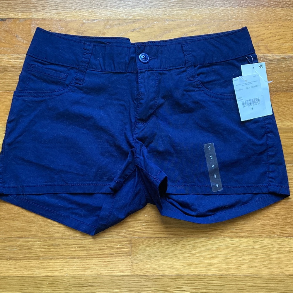 City Streets High Waist Deep Blue Shorts